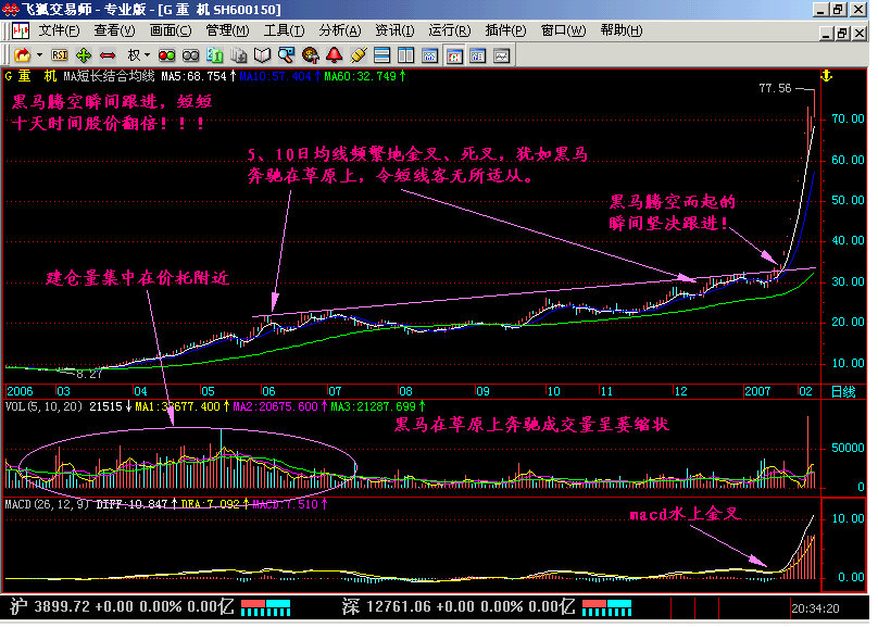 新生300天图解教程之黑马草上飞K线图解