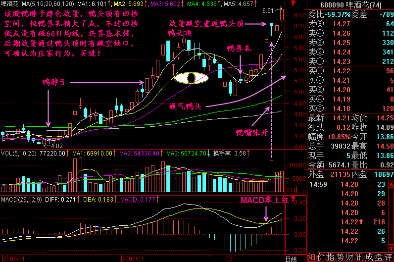 300天图解教程之老鸭头技术要求K线图解